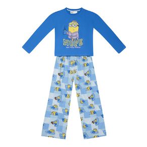 Minions Girls' Long Sleeve Knit Pyjama Set