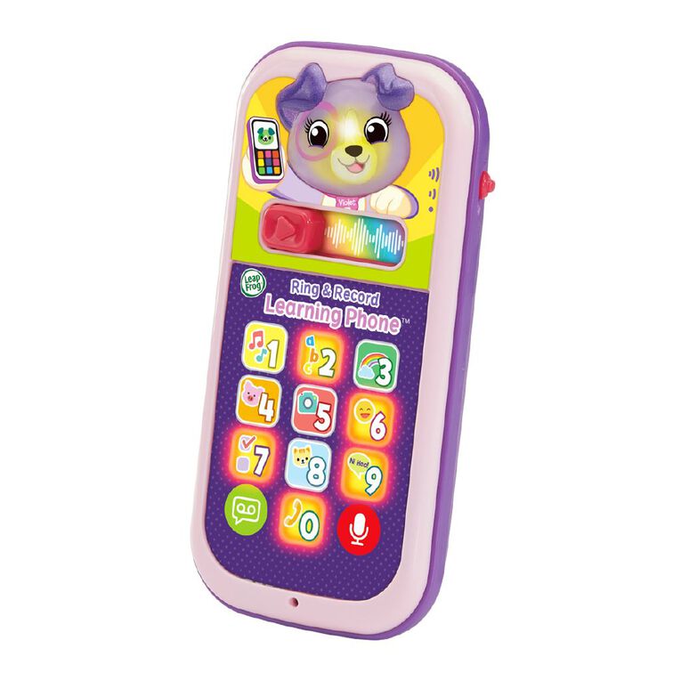 Leap Frog Violets Ring & Record Learning Phone, , hi-res