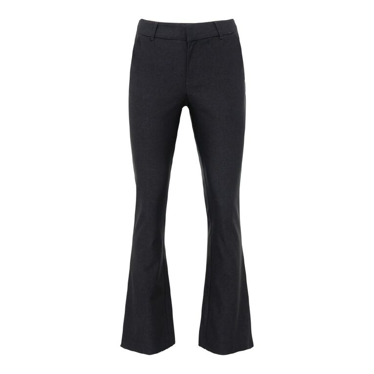 H&H Women's Bengaline Bootleg Pants Black | The Warehouse