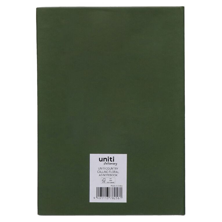 Uniti Stationery County Calling A5 Floral Notebook, , hi-res