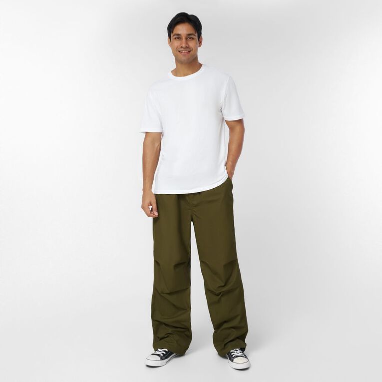 Garage Men's Wide Leg Cargo Pants, Green Dark, hi-res