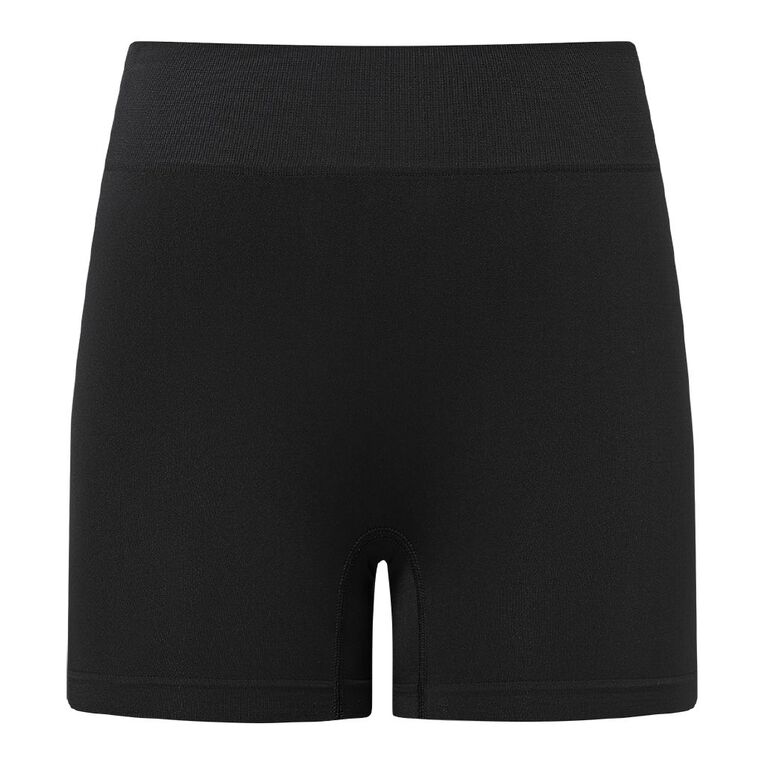 Active Intent Women's Seamless Shorts, Black, hi-res