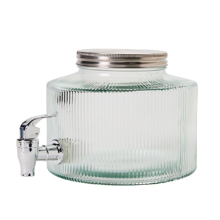 Living & Co Fridge Dispenser Glass Clear 2.5L, , hi-res