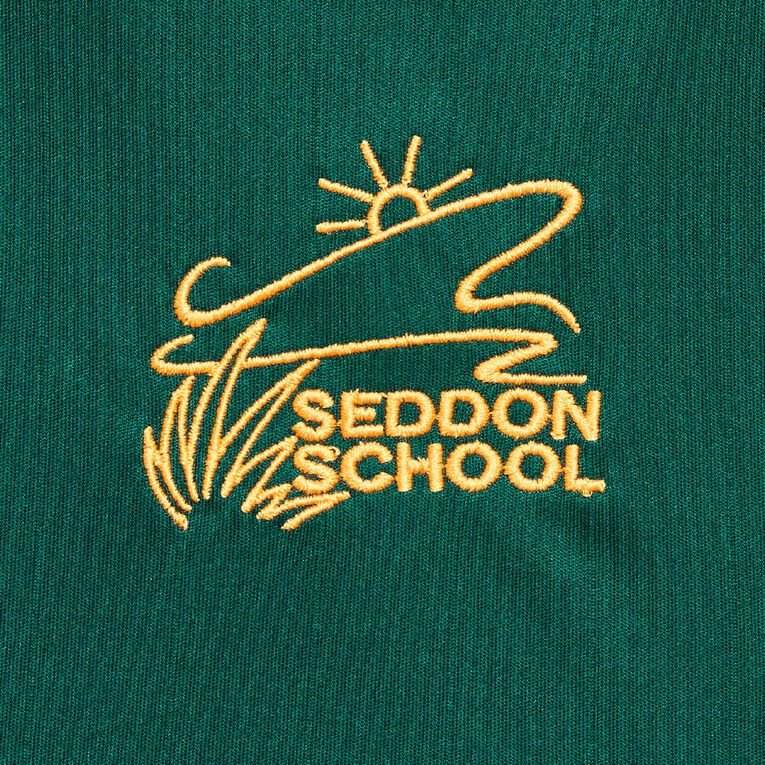 Schooltex Seddon School PE Tee With Embroidery, Bottle/Gold, hi-res