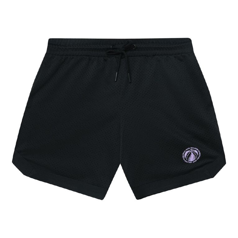 Active Intent Basketball NZ Mesh Shorts, Black, hi-res