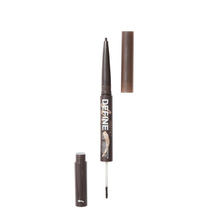 Technic Define & Set Tinted Gel & Eyebrow Pencil - Dark Brown, , hi-res