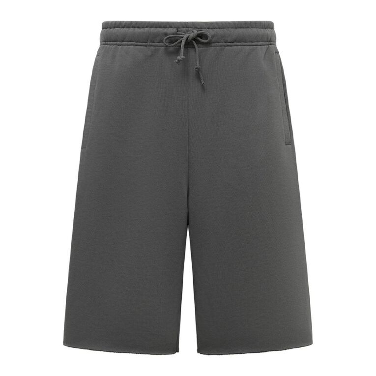 Garage Men's Baggy Terry Shorts, Grey Dark, hi-res