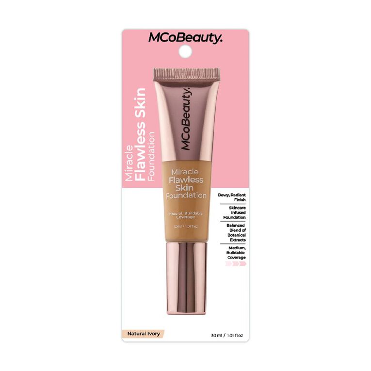 MCoBeauty Miracle Flawless Skin Foundation Natural Ivory, , hi-res