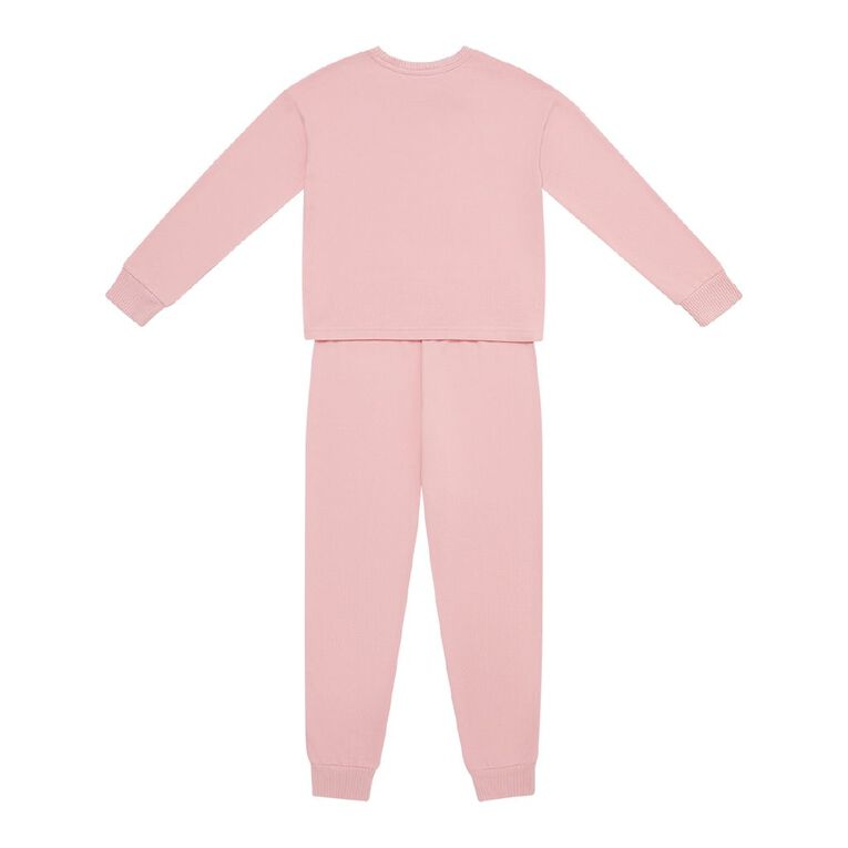 H&H Girls' Soft Touch Pyjama Set, Pink Light, hi-res