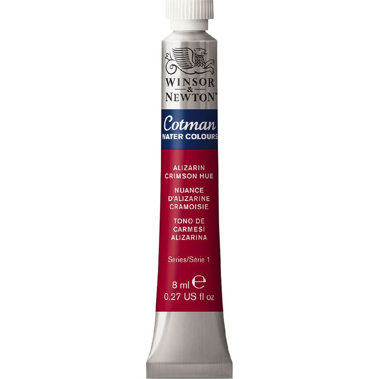 Winsor & Newton Cotman Watercolour Paint 8ml Alizarin Crimson, , hi-res