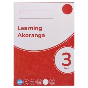 WS Learning 3 Tahi 9mm Ruled & Unruled 32 Leaf Blue