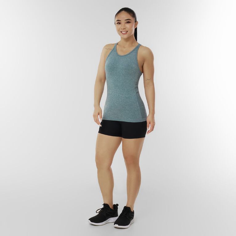 Active Intent Women's Seamless Slim Tank, Green Dark, hi-res