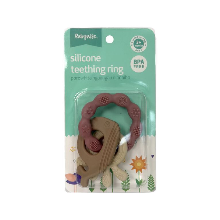 Babywise Silicone Teether Whale 2A Assorted, , hi-res