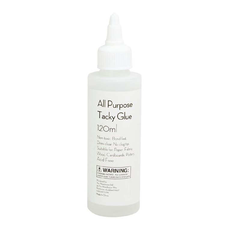 Uniti All Purpose Tacky Glue Clear 120ml, , hi-res