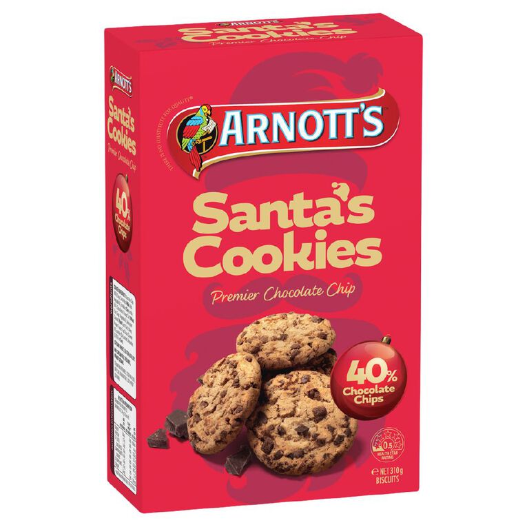 Arnott's Santa's Cookies 310g, , hi-res