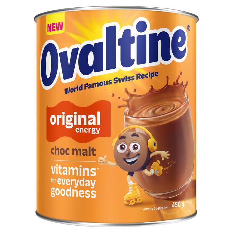 Ovaltine Original Energy Choc Malt 450g, , hi-res