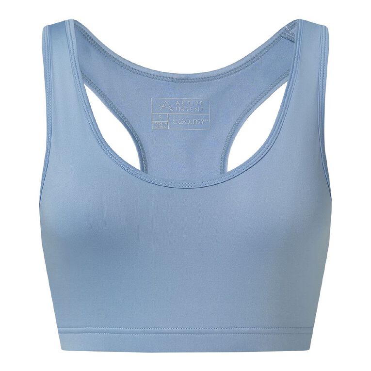 Active Intent Women's Low Impact Crop Top, Blue Light, hi-res