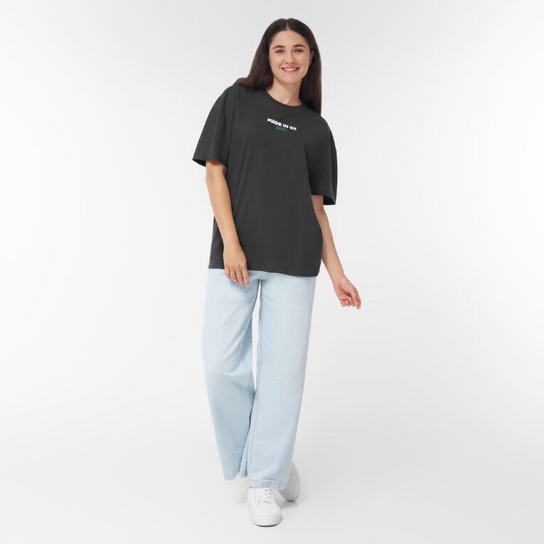 Wicked Women's Glinda Elphaba Boyfriend Tee, Grey Dark, hi-res