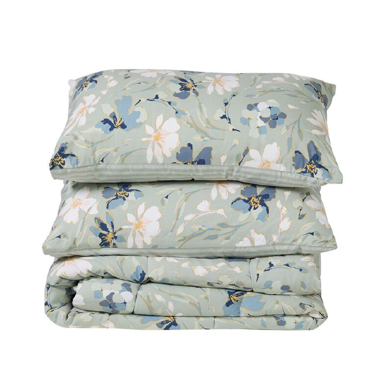 Living & Co 3 Piece Comforter Set Ophelia Multi-Coloured King, , hi-res