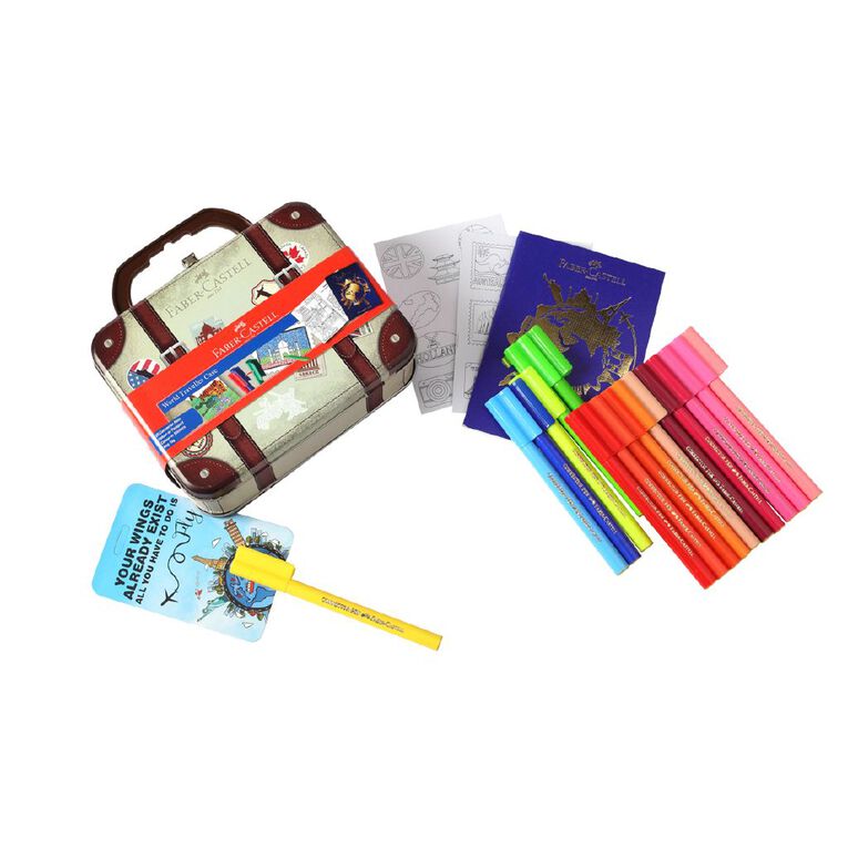 Faber-Castell World Traveller Case Tin Of 30, , hi-res
