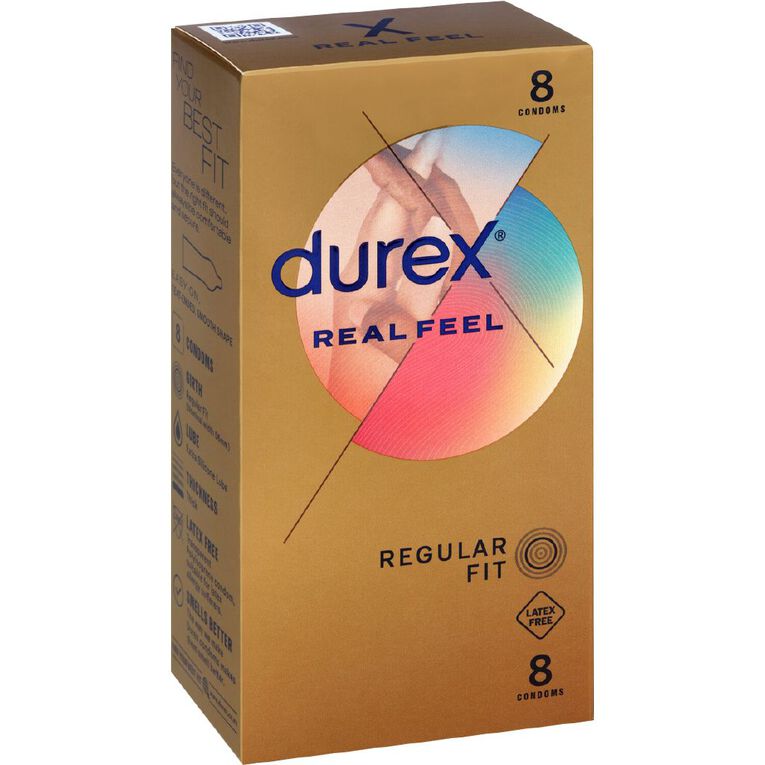 Durex Real Feel Condoms 8 Pack, , hi-res