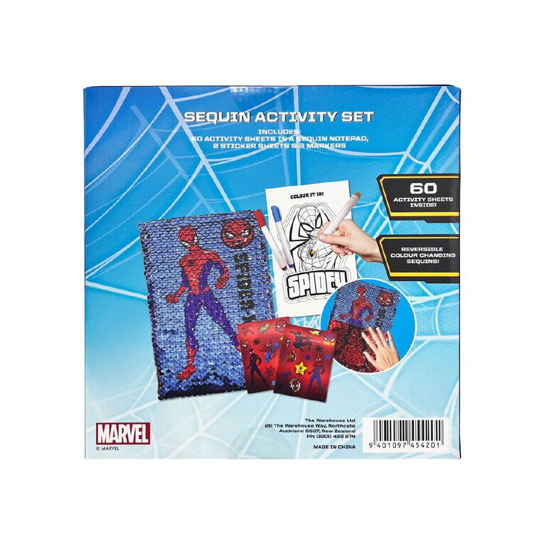 Spider-Man Sequin Activity Notebook With Markers, , hi-res