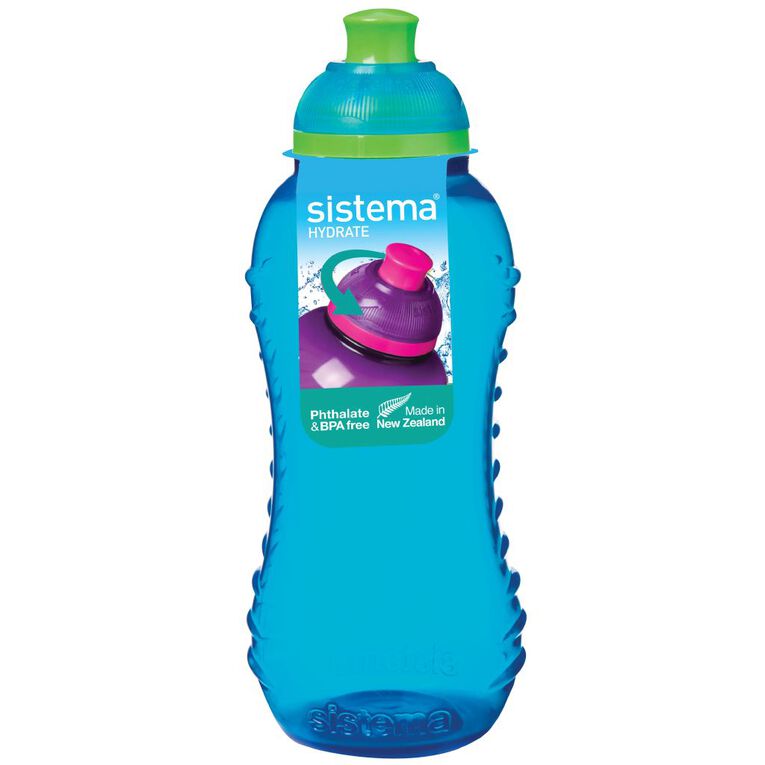 Sistema Round Drink Bottle with Twist Cap Assorted 330ml, , hi-res