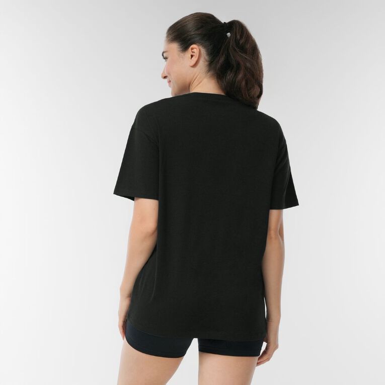Active Intent Women's Oversized Tee, Black, hi-res