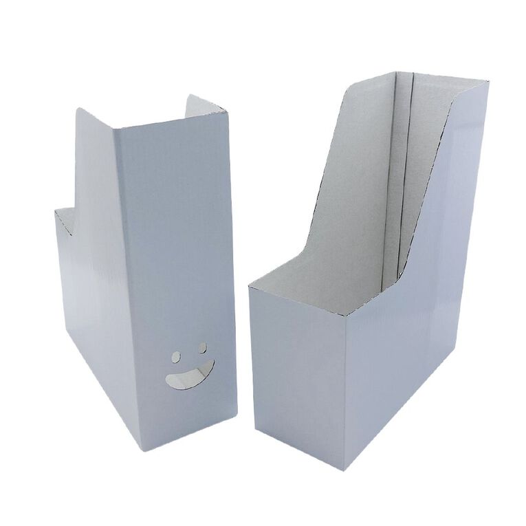 WS Basic Magazine File 2 Pack White, , hi-res