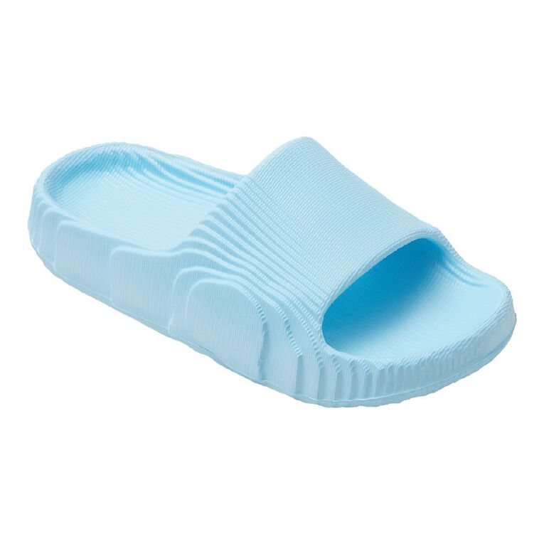 Young Original Senior Kids' Moulded Slides, Blue, hi-res