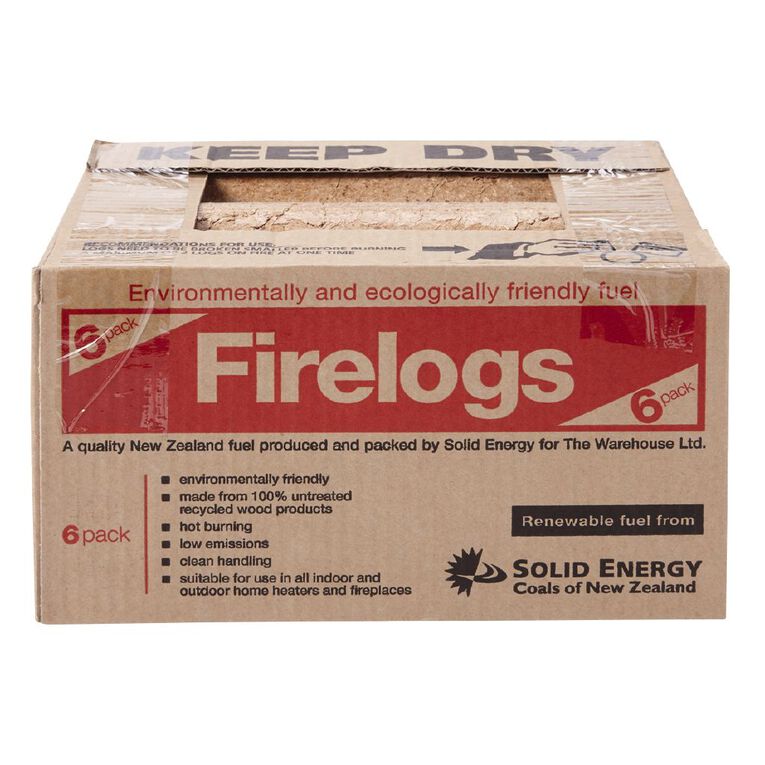 Solid Energy Firelog 6 Pack, , hi-res