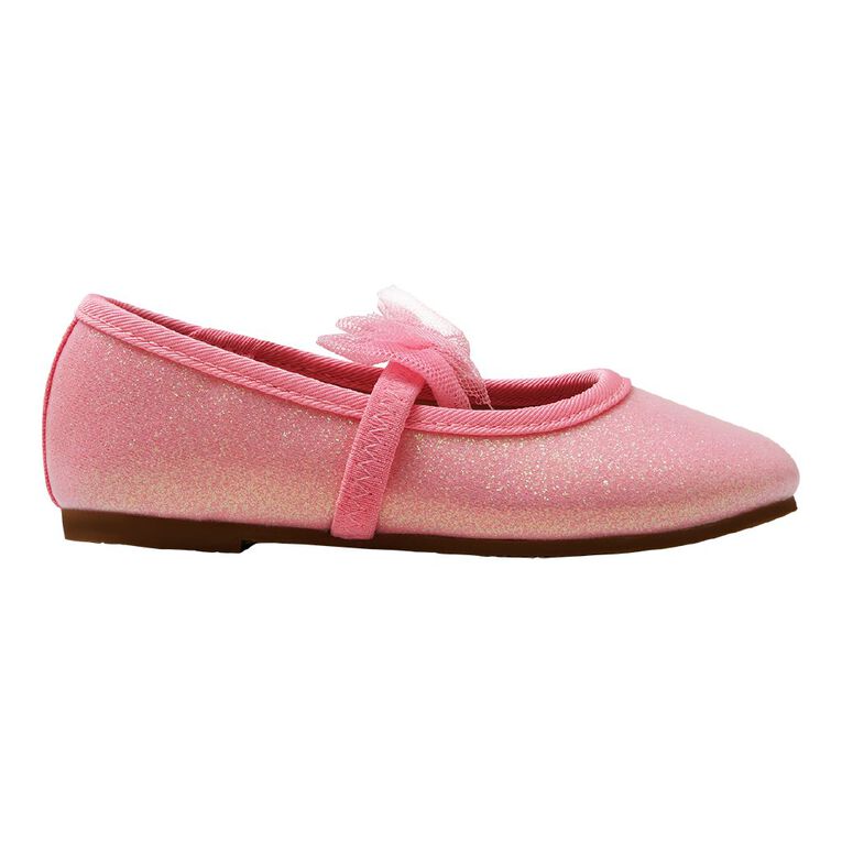 Young Original Junior Kids' Posey Ballet Shoes, Pink, hi-res