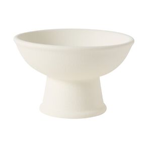 Living & Co Raised Footed Bowl White