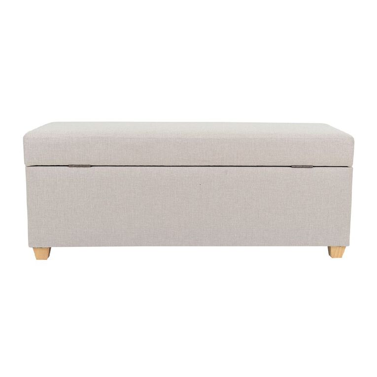 Living & Co Turner Storage Bench Grey, , hi-res