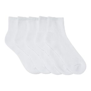 Active Intent Men's Cushioned Quarter Crew Socks 5 Pack