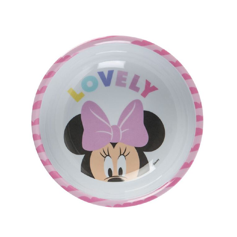 Minnie Mouse Melamine Bowl Pink 13cm, , hi-res