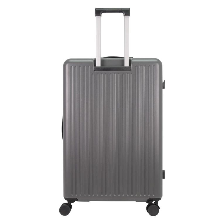 Wander Hard Textured Checked Suitcase with Dual Open, , hi-res