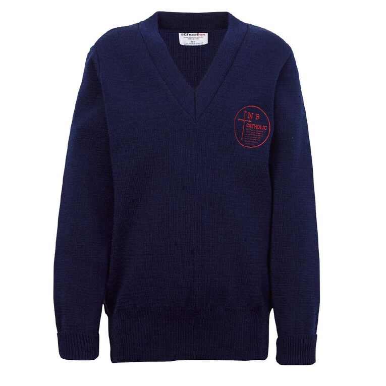 Schooltex New Brighton Catholic School Jersey with Embroidery, Royal, hi-res