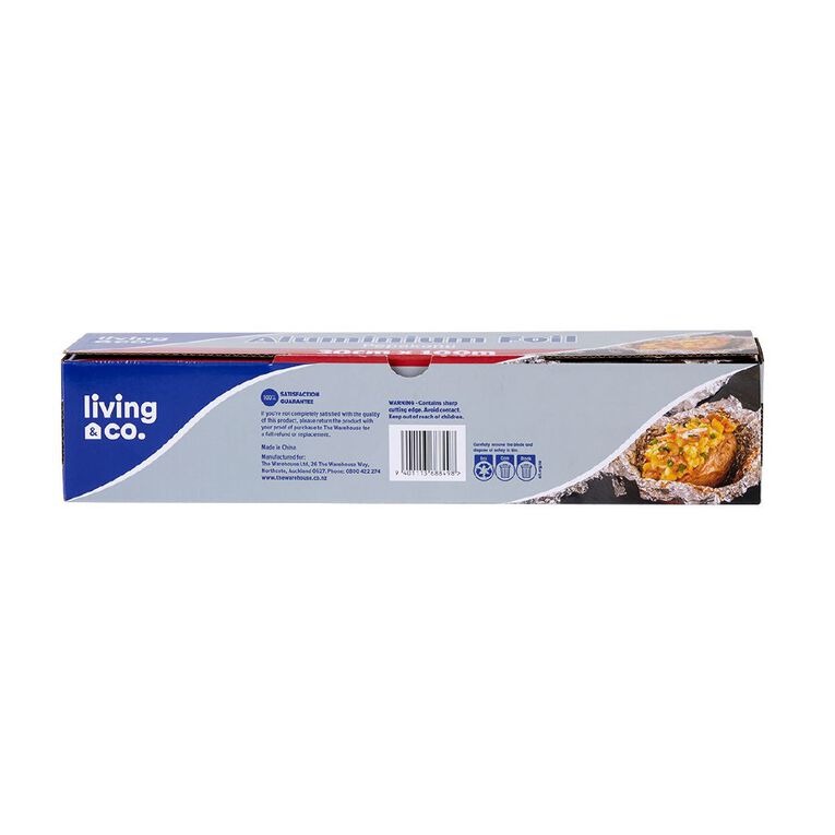 Living & Co Aluminium Foil 100m, , hi-res