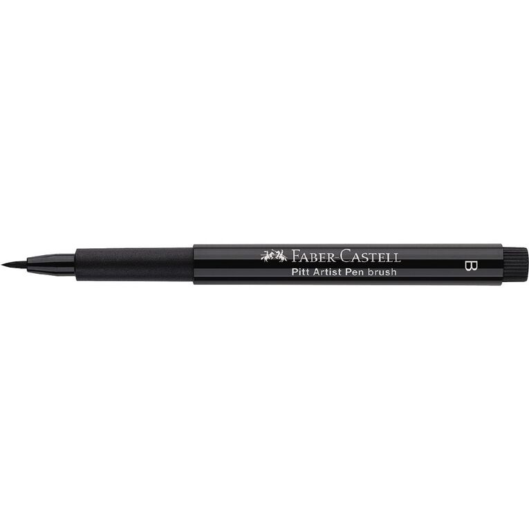Faber-Castell Pitt Artist Pen Brush Nib 199 Black, , hi-res