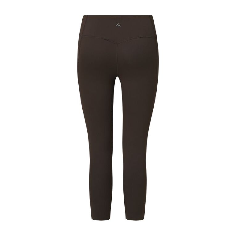 Active Intent Women's Side Pocket 7/8 Leggings, Brown Dark, hi-res