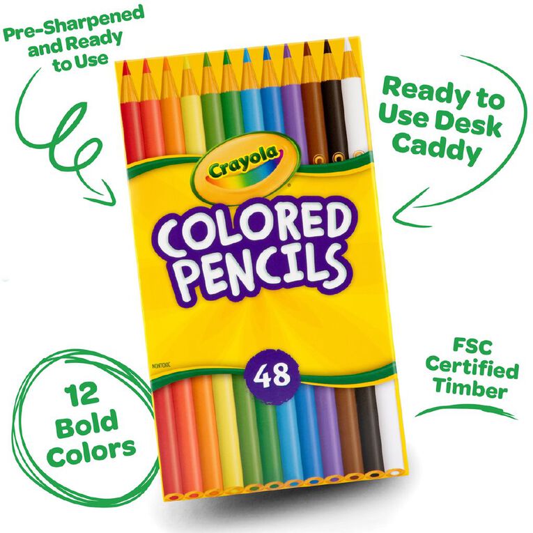 Crayola 48 Pack Colored Pencil Deskpack, , hi-res