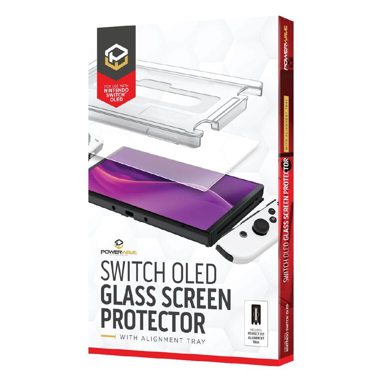 PowerWave Switch OLED Glass Screen Protector With Alignment Tray, , hi-res