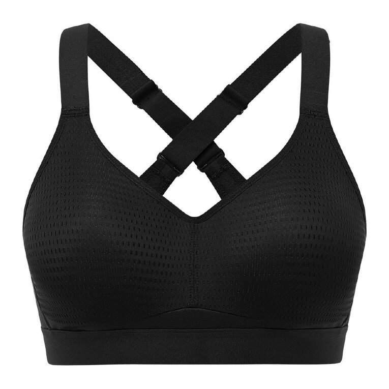 Active Intent Women's Action Sports Bra, Black, hi-res