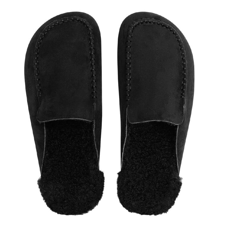 H&H Women's Cathy Scuff Slippers, Black, hi-res