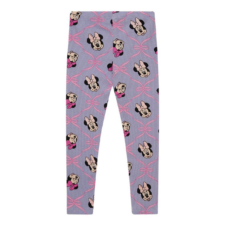 Minnie Mouse All Over Print Rib Leggings, Blue Light, hi-res