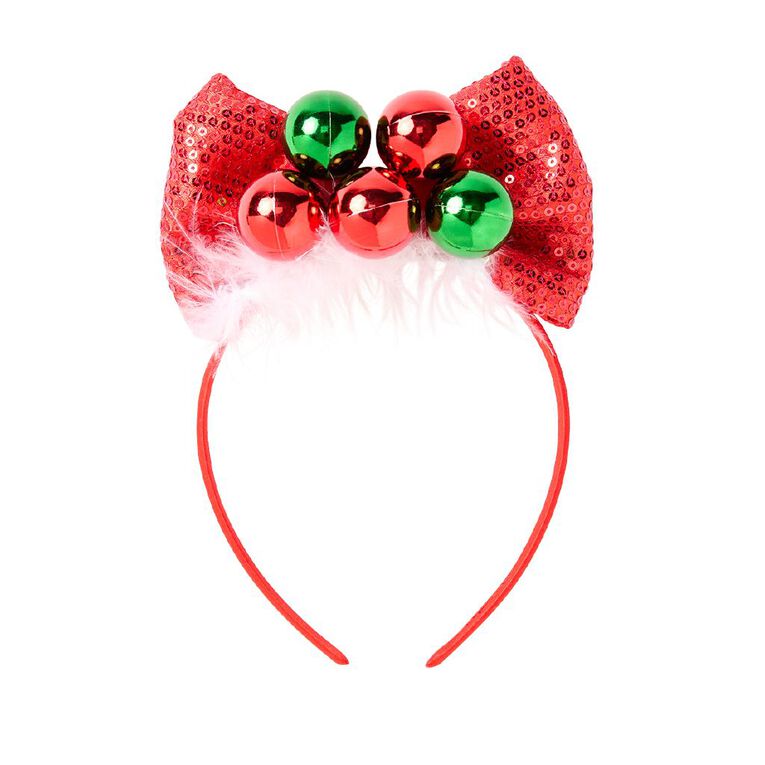 Wonderland Novelty Christmas Bauble Headband Assorted, , hi-res