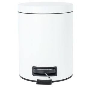 Living & Co Pedal Bin White 5L