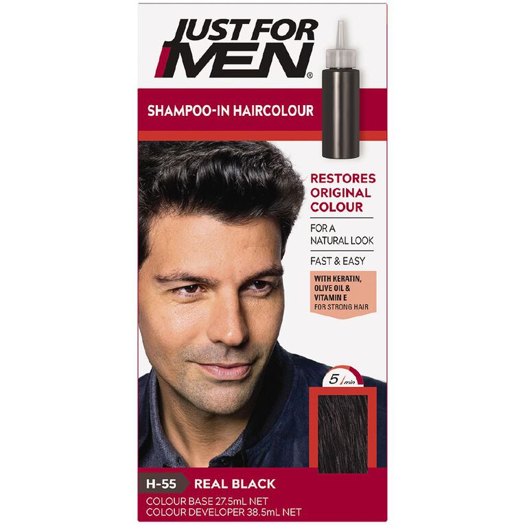 Just For Men Hair Colour Real Black, , hi-res