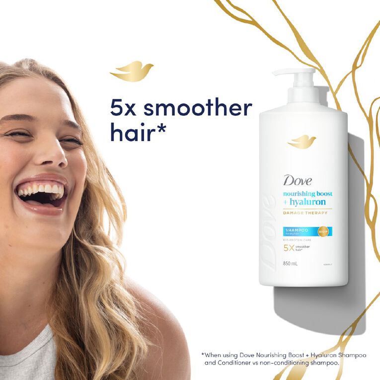 Dove Damage Therapy Nourishing Boost Shampoo 850ml, , hi-res
